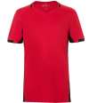 01719 Kd Classico SOL'S Kids Classico Contrast T-Shirt Red / Black colour image